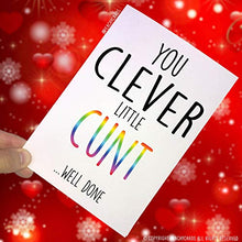 Load image into Gallery viewer, Peachy Antics Funny Cards, Graduation Card, You Clever Little, Well Done, Pass Exam Card, Pass Driving Test Card, Congratulations Card, Novelty PC36
