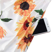 Load image into Gallery viewer, Womens Lady Sleeveless Midi Dress Sleeveless Bohemia Casual Floral Flared Backless A Line Beach Sundress for Holiday Beach Party L
