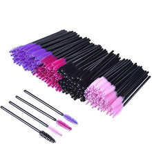 Load image into Gallery viewer, 200 Pieces Disposable Mascara Wands Eyelash Brushes Eye Lash Makeup Applicators Cosmetic Brush Kit, Multicolor
