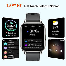 Load image into Gallery viewer, mebossco Smart Watch, 1.69 Inch Fitness Tracker, Activity Tracker with Sleep Heart Rate Monitor, IP67 Waterproof Smartwatch, Fitness Watch with Step Counter Stopwatch,Sport Watch for Android iOS Phone
