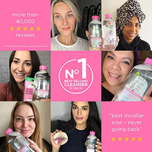 Load image into Gallery viewer, Garnier Micellar Cleansing Water For Sensitive Skin 700ml, Gentle Face Cleanser &amp; Makeup Remover, Fragrance Free, Recognised By The British Skin Foundation, Use With Reusable Micellar Eco Pads
