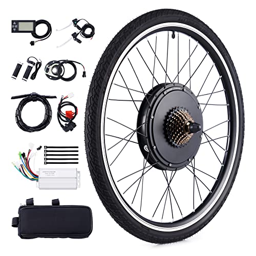 Viribus 500W/1000W/1500W Electric Bike Conversion Kit 36V/48V with 26