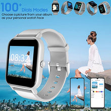 Load image into Gallery viewer, Smart Watch, Blackview Fitness Tracker with Heart Rate Monitor, Sleep Tracking &amp; SpO2, 5ATM Waterproof Pedometer Watch, Touchscreen Smartwatch for Women Men Compatible with iOS and Android Phones
