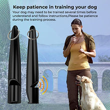 Load image into Gallery viewer, CMH EYE Professional High Pitch Dog Whistle for recall and Dog Clicker with straps-[2 PCS] ABS Material-Standardized frequency-black Dog Training Whistle and Clicker set.
