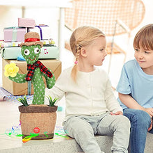 Load image into Gallery viewer, seOSTO Singing Dancing Cactus Repeat What You Say, Talking Cactus Toy Plush for Home Decoration, Children Playing, 1PC
