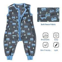Load image into Gallery viewer, FLYISH DIRECT Baby Sleeping Bag 1 TOG, Toddler Sleeping Bag with Feet, Baby Sleep Sack, Super Soft Fleece Sleeping Bag for Baby,, 12-18 months, Grey Car
