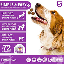 Load image into Gallery viewer, MediPaws Probiotic For Dogs | Dog Supplement | Natural Dog Chews 72x | Supporting Healthy Digestion &amp; Dog Health | Advanced Probiotics For Dogs With Sensitive Stomachs &amp; Gas | Dog Food
