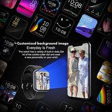 Load image into Gallery viewer, Ideapro Smart Watch I8, 1.7" Touch Screen Waterproof IP67 Fitness Activity Trackers Smartband for Men Women, Music, Game, Heart Rate Monitor, Sleep Monitoring, for Android IOS, Black
