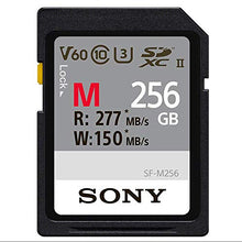 Load image into Gallery viewer, Sony Memory Card 256GB, SF-M Series Uhs-II SD, CL10, U3, Max R277MB/S, W150MB/S SF-M256/T2
