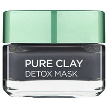 Load image into Gallery viewer, L'Oreal Paris Pure Clay Black Charcoal Detox Face Mask, Deep Cleansing Skin Care for All Skin Types 50 ml
