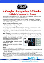 Load image into Gallery viewer, Anti Leg Cramps Magnesium Supplement for Muscle Pain Relief, 190mg, Nocturnal Leg Cramps, Pregnancy Cramps, Calf Cramps, Cramps in Feet, Charley Horse, Proven Remedy by Naveh Pharma (50 Caps)
