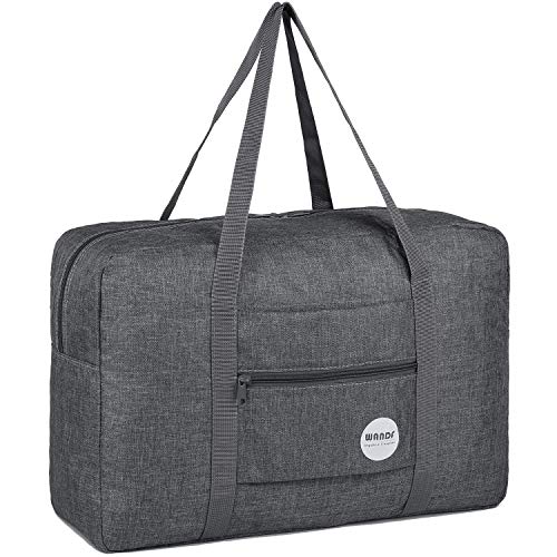 WANDF Foldable Travel Duffel Bag Luggage Sports Gym Water Resistant Nylon