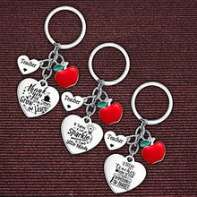 Load image into Gallery viewer, 3PCs Thank You Gift Teacher Keychain Teacher Appreciation Gifts Teacher Keychain Set Teacher Key Chain Gift Birthday Gift For Teacher Gifts From Students (style two)
