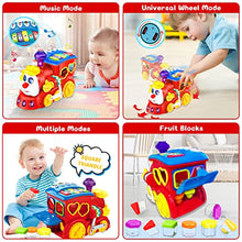 Load image into Gallery viewer, Baby Toys for 1 Year Old Boys Girls Train Crawling Baby Toys 6 12 18 Months Learning Educational Infant Toys with Light/Block/Music for Toddler Kids 1st Birthday Gifts Age 1-3 Years Christmas
