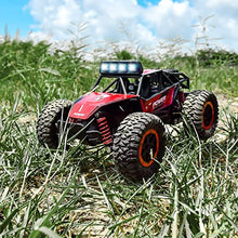 Load image into Gallery viewer, BEZGAR 17S Toy Grade 1:20 Scale Remote Control Car, 2WD High Speed 20 Km/h All Terrains Electric Toy Off Road RC Monster Vehicle Truck Crawler with Rechargeable Battery for Boys Girls Kids and Adults
