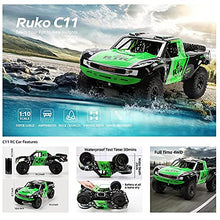 Load image into Gallery viewer, Weaston Amphibious RC Cars 1:10 Scale RC Buggy 2.4 GHz Waterproof Remote Control Car, 50cm Large Monster Truck, 4WD Off Road Vehicle With Two Battery Gift For Adults And Kids (Green)
