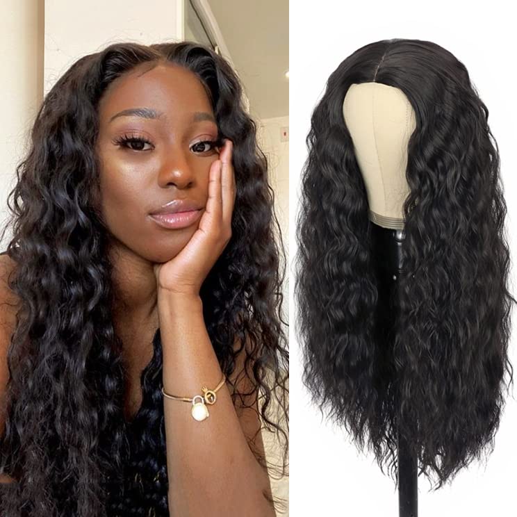 YEESHEDO Water Curl Wig Body Deep Wave Long Kinky Curly Wigs for Black Women Glueless Brazilian 180% Density Heat Resistant Hair