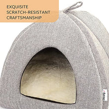 Load image into Gallery viewer, Docatgo Pet Tent Cave Igloo Bed for Cats/Small Dogs - 38x38x40cm 2-In-1 Cat Tent/Cat Bed House with Removable Washable Cushion Pillowslip - Microfiber Indoor Outdoor Pet Beds
