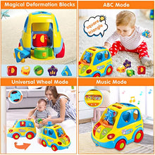 Load image into Gallery viewer, CAEGALKIMY Baby Toys for 1 Years Old Boys Girls Crawling Car Shape Sort Toys 6 12 18 Months Early Education Toys with Musical Light for 1st Birthday Gifts Kids Age 1 2 Years Old

