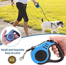 Load image into Gallery viewer, Gbivbe Retractable Dog Lead for Heavy Duty Leash Up to 40KG For Small and Medium dogs and cats 5M/16.5ft 360° Tangle-Free Retractable Dog Leash with Poop Bag Hold
