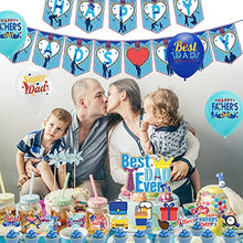 Load image into Gallery viewer, BESTZY Father&#39;s Day Balloon Set, Happy Father&#39;s Day Balloon Decorations Set, with Father&#39;s Day Letter Balloon, Happy Dads Day Banner, Father&#39;s Day CakeToppers, for Father&#39;s Day Father Party Supplies
