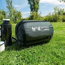 Load image into Gallery viewer, Double Sleeping Bag For Adults, Envelope 2 Season Summer Spring Autumn 250gsm, Outdoor Camping, Lightweight Carry Bag, Storage Pockets, 200cm x 150cm, Trail
