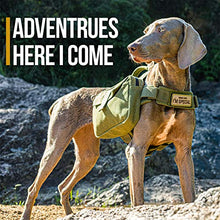 Load image into Gallery viewer, OneTigris Dog Pack Hound Travel Camping Hiking Backpack Saddle Bag Rucksack for Large Dog (Green, Large)
