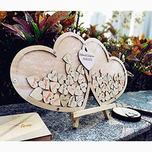 Load image into Gallery viewer, Neamon Guest book Wedding Personalized Wedding Decoration Wood Guestbook Party Dropbox
