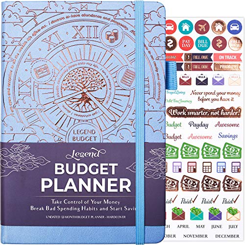 Legend Budget Planner – Deluxe Financial Planner Organizer & Budget Book. Money Planner Account Book & Expense Tracker Notebook Journal for Household Monthly Budgeting & Personal Finance – Periwinkle