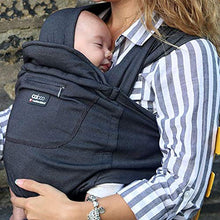 Load image into Gallery viewer, Close Caboo Multi-award Winning Cotton Blend Carrier Sleepy Wrap Baby Carrier Multiple Hands Free Front Positions from Newborns to 32lbs Multi Positional Baby Carrier, Phantom
