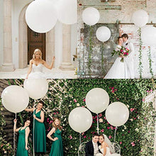 Load image into Gallery viewer, Lenxnmy 8PCS 36-inch Giant White Latex Balloons with 100 Ft Long Artificial leaf vine Oval balloon for /Party/ Baby Shower/Photo Shoot/Festivals /Wedding/Birthday/Graduation/Carnival Decorations
