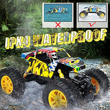Load image into Gallery viewer, DOUBLE E RC Cars Remote Control Car,Off Road RC Crawler Unique Graffti 4WD 2 Motors 2.4Ghz Remote Control Monster Truck with 2 Batteries Climbing Toy for Boys Teens
