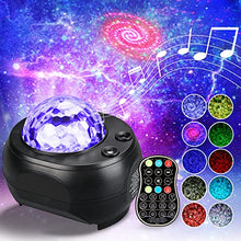 Load image into Gallery viewer, LED Night Light Projector, 3 in 1 Music Galaxy Projector, 32 Colors Starry Star Light, Water Wave Mood Light for Room Decoration, Gifts
