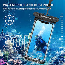 Load image into Gallery viewer, UNBREAKcable Waterproof Phone Case，2-Pack IPX8 Universal Waterproof Phone Pouch Dry Bag for iPhone 13 12 11 Pro Max XR X XS SE 2020 8 Plus Samsung S22 Ultra S21 S10 S9 Huawei P40 P20 Mate 40 up to 7&quot;
