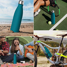 Load image into Gallery viewer, GeeRic Stainless Steel Water Bottle 500ml, Double-walled Vacuum Insulated Metal Water Bottle 12 Hours Hot &amp; 24 Hours Cold Drinks Cycling Bottles for Outdoor Sports Hiking Running 500ml Dark Blue
