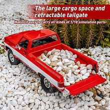 Load image into Gallery viewer, FMS 1:18 Chevrolet K10 RC Trucks RC Car Official Licensed Model Car 5km/h 4WD RC Crawler Hobby RC Cars RTR Remote Control Car with LED Lights Cruiser Vehicle 3-Ch 2.4GHz Transmitter for Adults
