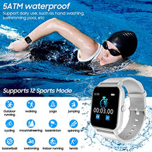 Load image into Gallery viewer, Smart Watch, Blackview Fitness Tracker with Heart Rate Monitor, Sleep Tracking &amp; SpO2, 5ATM Waterproof Pedometer Watch, Touchscreen Smartwatch for Women Men Compatible with iOS and Android Phones
