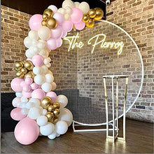 Load image into Gallery viewer, Bellatoi Balloon Arch Garland Kit,126pcs Gold and White Pink Party Decoration,White Gold Pink Balloon Metal Latex Balloon, Decoration Balloons for Birthday Wedding Graduation
