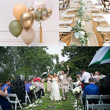 Load image into Gallery viewer, AODIGEGE 128pcs Olive Green Balloon Garland Arch kit Green + White + Gold Latex Balloons Decorations Balloon Arch Kit for Graduation, Party, Wedding, Birthday, Baby Shower
