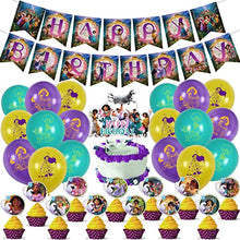 Load image into Gallery viewer, Encanto Birthday Party Supplies,Magic House Decorations include Banner,Cake Topper, Cupcake Toppers,Balloons
