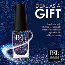 Load image into Gallery viewer, BL Razzle Dazzle Luxury 6 Pack Multi Glitter Nail Polish Set- The Queen Of Deluxe- The Perfect Set For The Perfect Stylish Manicure- A Professional Quality Quick Dry Set For True Connoisseurs
