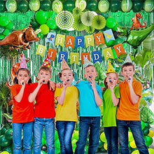 Load image into Gallery viewer, Dinosaur Birthday Party Decorations - 92 Pcs Dinosaur Theme Party Decorations,Dinosaur Party Supplies Balloons for Kids Birthday Party Favors
