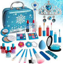 Load image into Gallery viewer, Flybay Kids Makeup Sets for Girls, Washable Kids Makeup Girls Toys, Children Makeup Kit, Real Cosmetic Beauty Set for Kids Role Play Christmas Birthday Gifts for 3 4 5 6 7 8 Year Old Girl

