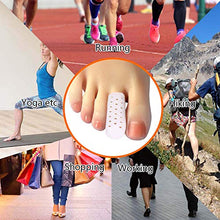 Load image into Gallery viewer, Gel Toe Cap, 10 Pcs Breathable Toe Protector Toe Cover Sleeves with Holes, Provides Relief from Corns, Blisters, Hammer Toes, Reduce Friction

