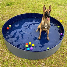 Load image into Gallery viewer, PetIsay Foldable Paddling Pools for Dogs &amp; Kids - Thickened Material Dog Swimming Pool - Sturdy &amp; Durable - Hard/Rigid Paddling Pool - Non-inflatable Non-slip Dog Bathtub(160*30cm)
