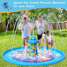 Load image into Gallery viewer, VATOS Updated Splash Play Mat Water Sprinkler for Kids - 67" Anti-Slip Sprinkler Pad with UFO Design Outdoor Water Toys for Toddlers Age 2+ Girls &amp; Boys Toddler Toys for Summer Garden Beach Backyard
