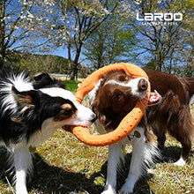 Load image into Gallery viewer, LaRoo Dog Flying Ring Toys,Floating Flying Dog Disc Toys,Summer Pet Training Outdoor Durable Chew Toys for Medium and Large dogs (Medium Orange/22cm)
