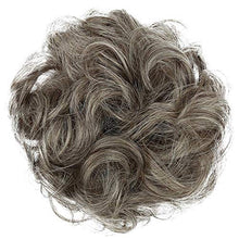 Load image into Gallery viewer, PRETTYSHOP Hairpiece Scrunchy Updo Bridal Hairstyle Voluminous Wavy Messy Bun Gray Blond Mix G21A
