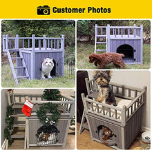 Load image into Gallery viewer, Wooden Dog/Cat House Outdoor and Indoor,Feral Pet Houses with Stairs for Dogs Insulated
