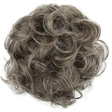 Load image into Gallery viewer, PRETTYSHOP Hairpiece Scrunchy Updo Bridal Hairstyle Voluminous Wavy Messy Bun Gray Blond Mix G21A
